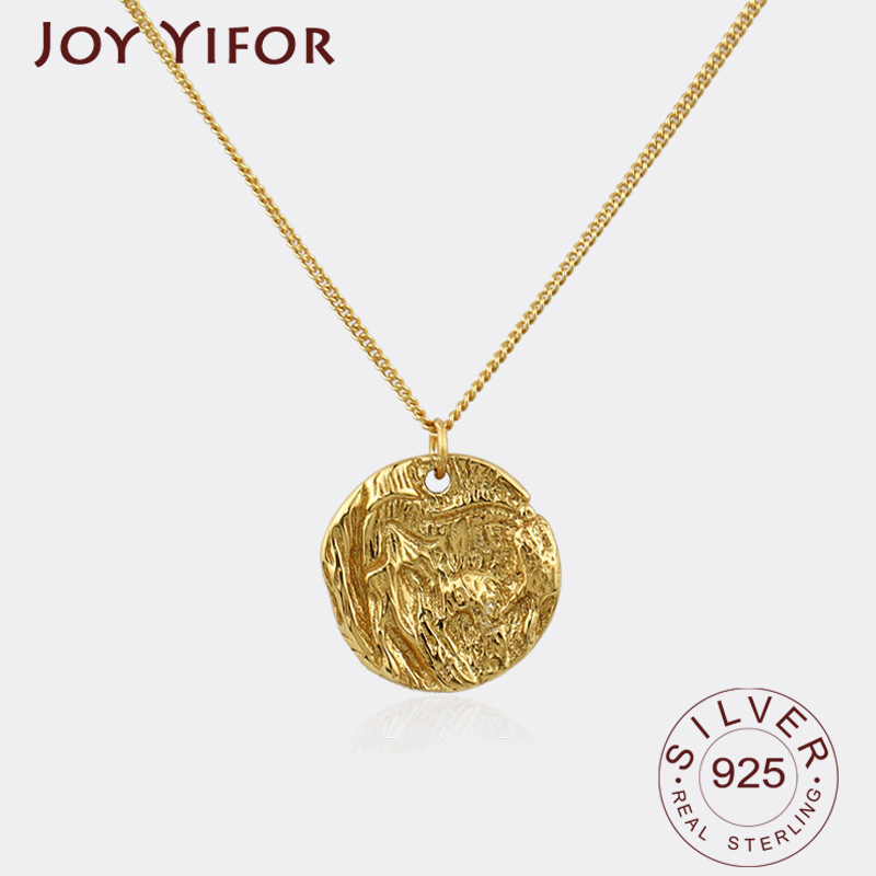 Birth Flower Necklace - BFCLUB Srebrny naszyjnik damski Elegancki okrągły