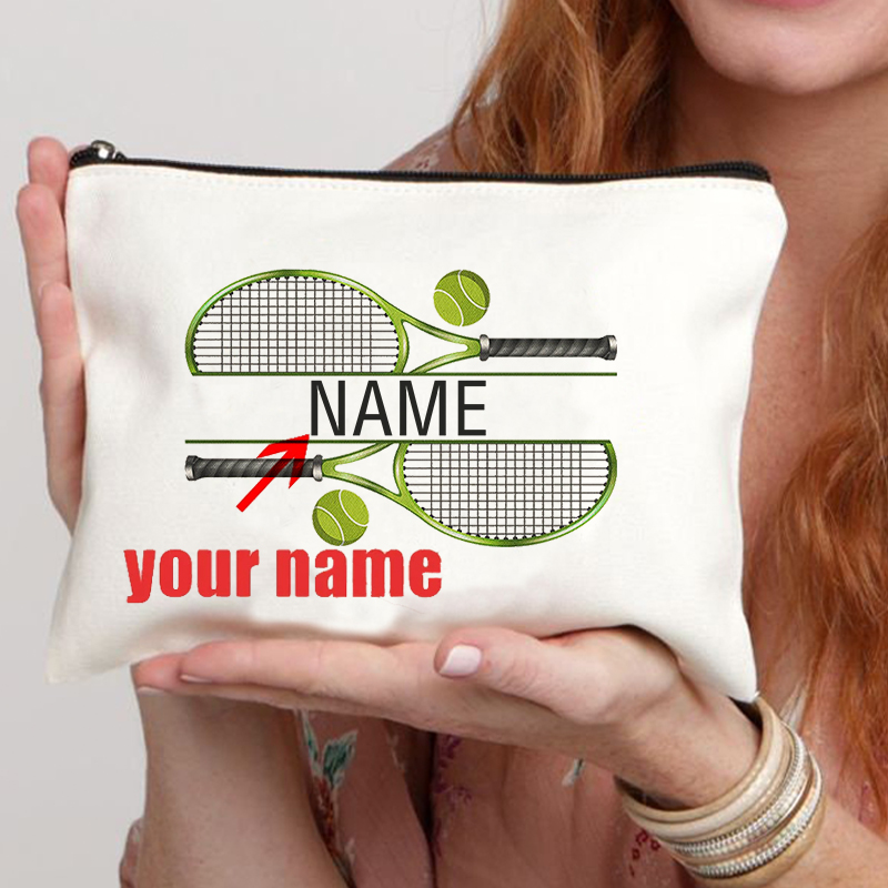 Personalized Name Box - Spersonalizowana kosmetyczka z nazwą tenisową Prezent