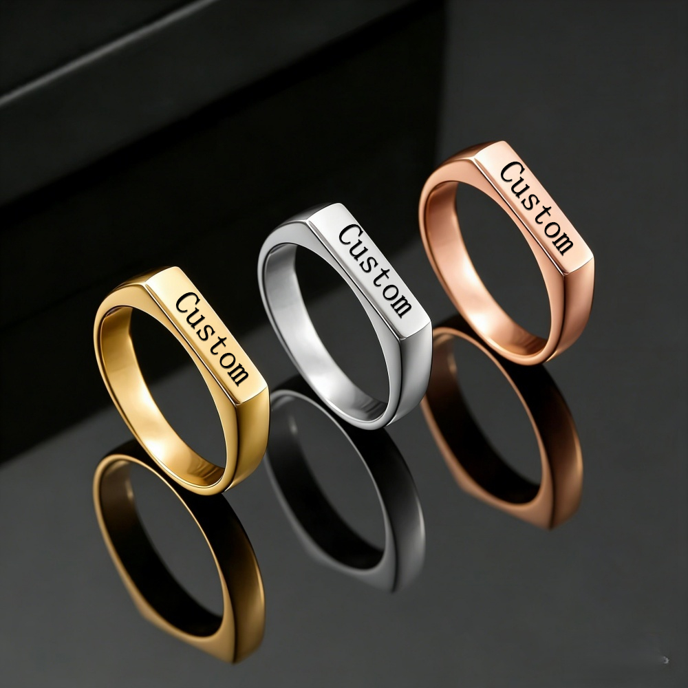 Personalizowane pierścionki ze – Initial Ring Custom recenzja i cena