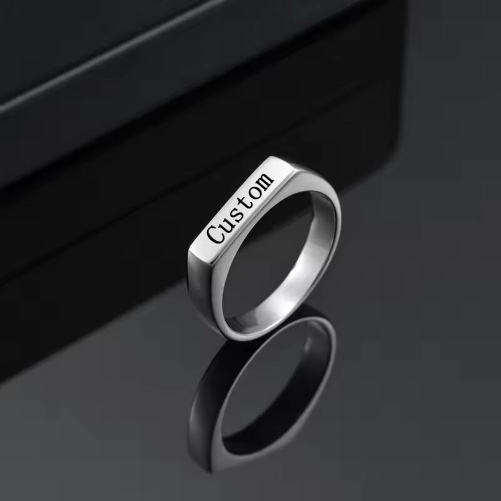 Personalizowane pierścionki ze – Initial Ring Custom recenzja i cena