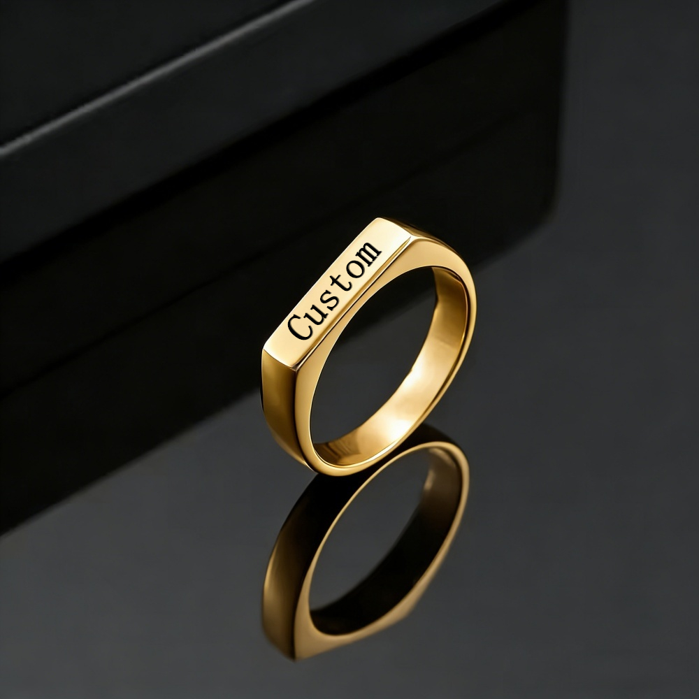 Personalizowane pierścionki ze – Initial Ring Custom recenzja i cena